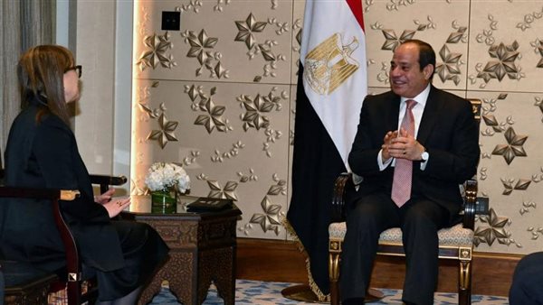 السيسي ورئيسة وزراء