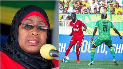 مكافأة استثنائية من رئيسة تنزانيا للاعبي سيمبا ويانج أفريكانز في بطولتي إفريقيا