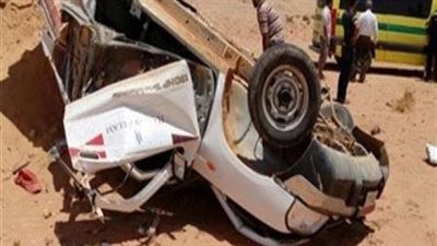 إصابة 5 من أسرة واحدة في حادث بالوادي الجديد