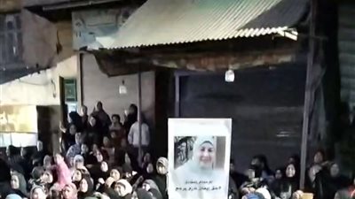 تشييع جثمان سيدة قليوب 