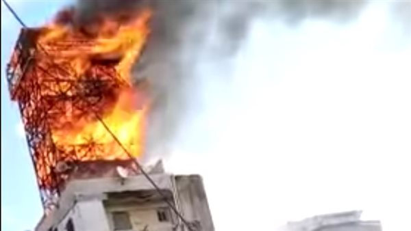 حريق برج حمام ببورسعيد