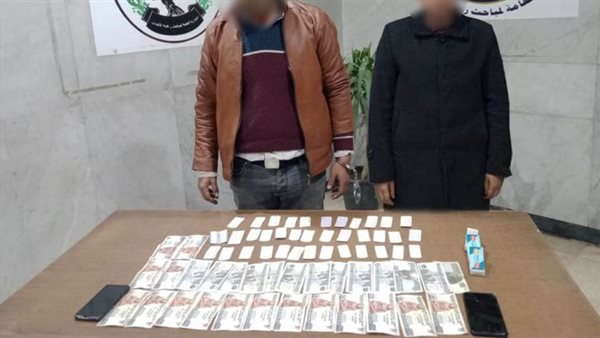 المتهمين والمضبوطات