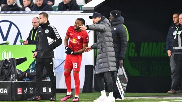 جانب من مباراة لايبزيج