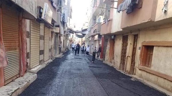 رصف الطرق بأسيوط