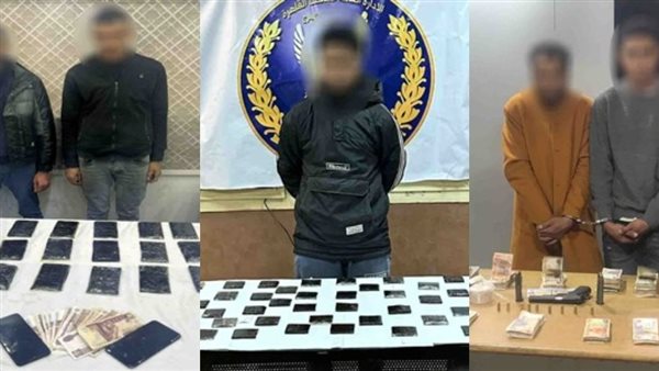 المتهمين والمضبوطات