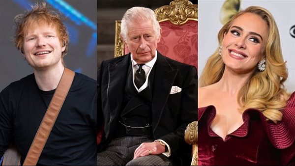 أديل وإيد شيران والملك