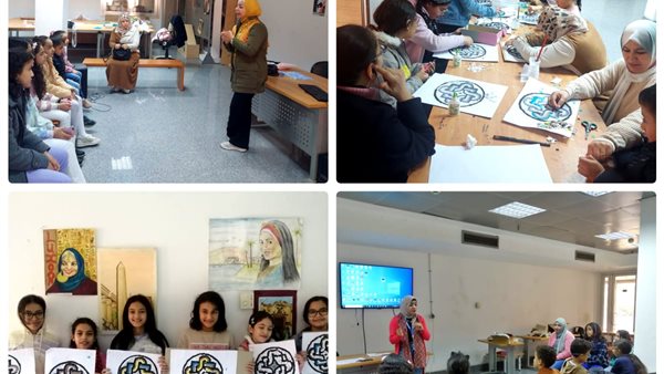 جانب من الورش الثقافية 