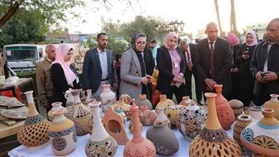 محافظة الوادي الجديد تنظم معرضا للمنتجات البيئية واليدوية على هامش مؤتمر سيدات الأعمال