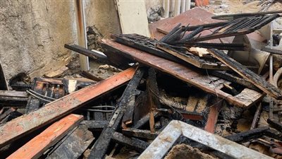 ننشر الصور الأولى لحريق اندلع بجوار المدينة الجامعية بنين في أسوان