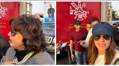 حنان مطاوع وسهير المرشدي بعد الإدلاء بصوتهم في انتخابات نقابة المهن التمثيلية: النقابة بيتنا وضهرنا