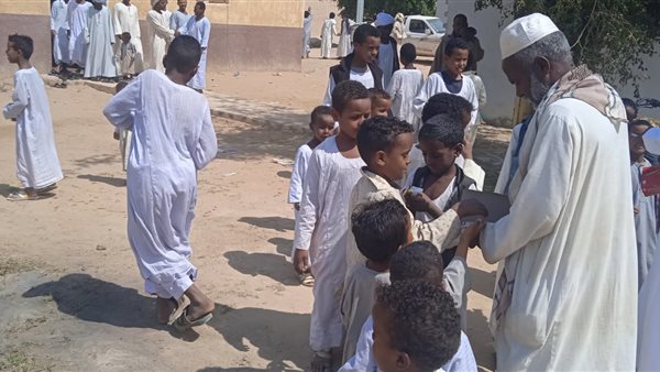 فرحة الاطفال بعد