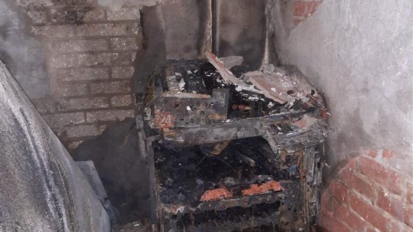 جانب من الحريق