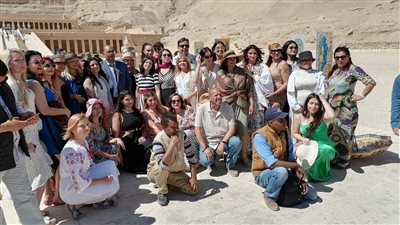 معبد حتشبسوت بالأقصر يستضيف فعاليات منتدى المرأة العالمي للفنون | صور 
