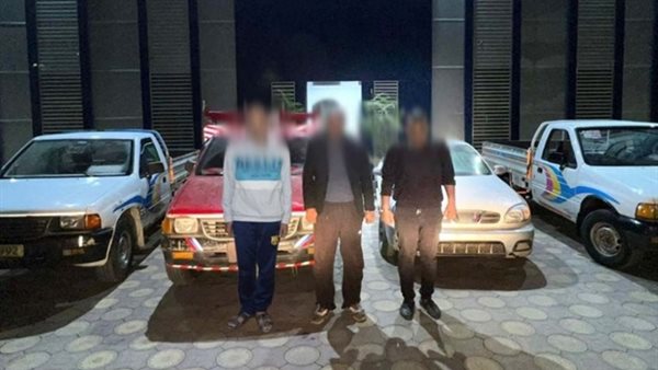 المتهمين والمضبوطات