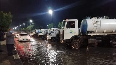 مياه القناة تعلن حالة الطوارئ بالتزامن مع التقلبات الجوية وسقوط الأمطار| صور 