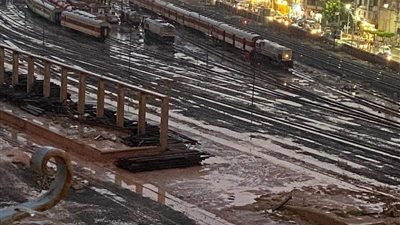 ثلوج في مدينة بنها بعد موجة الأمطار الغزيرة اليوم| صور