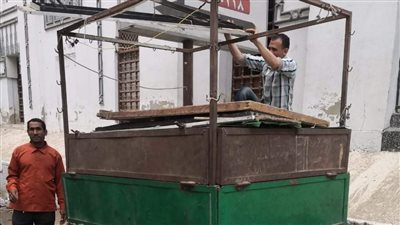 تحرير 13 محضر إشغال طريق بدير مواس في المنيا