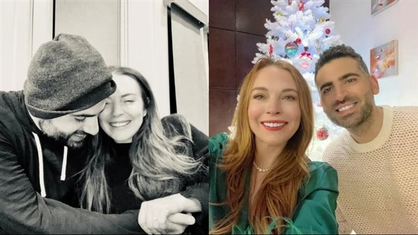  ليندسي لوهان وزوجها