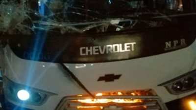 إصابة 16 شخصا إثر تصادم ميني باص بسيارة نقل في أكتوبر