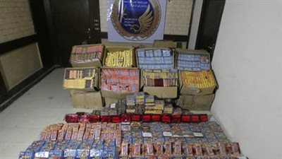 ضبط 2.5 مليون قطعة ألعاب نارية في الجيزة والفيوم