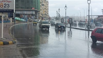 سقوط أمطار على الإسكندرية.. والدفع بـ150 سيارة لرفع تجمعات المياه