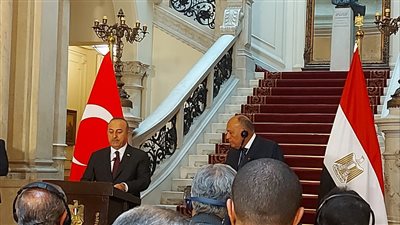 10 رسائل من وزير خارجية تركيا لـ مصر خلال المؤتمر الصحفي