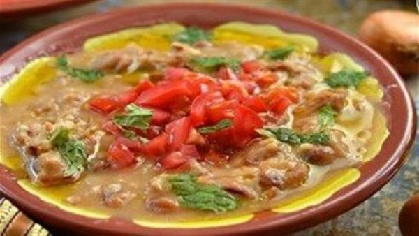 طريقة عمل فول بالطحينة