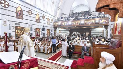 البابا تواضروس يدشن كنيسة الملكة هيلانة بالمعادي