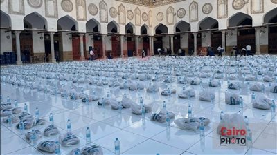 الجامع الأزهر يستقبل 8 آلاف صائم في أكبر مائدة إفطار جماعي | بث مباشر
