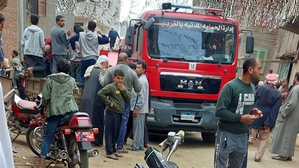 حريق شقة سكنية بطنطا