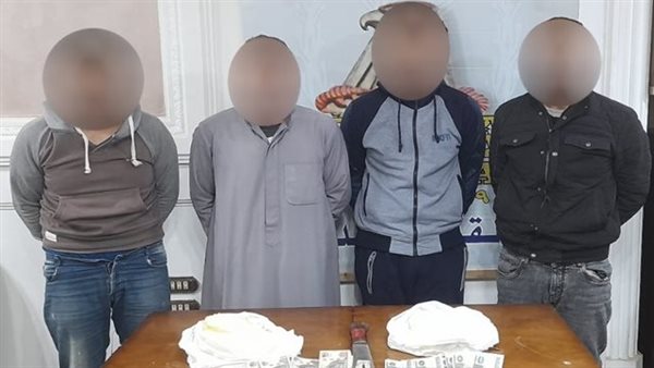 المتهمين والمضبوطات