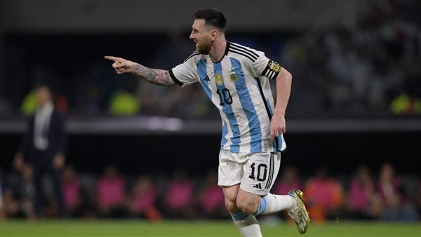 ميسي خلال لقاء منتخب