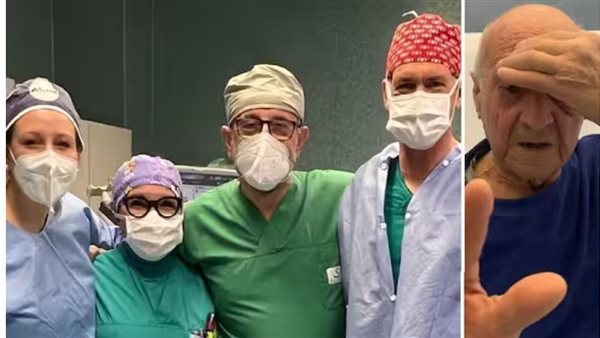 مسن أعمى يستعيد بصره