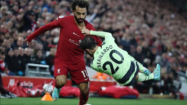 محمد صلاح أمام مانشستر