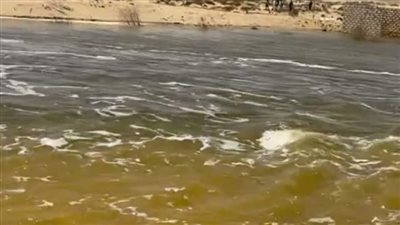انهيار جزئي بسد مياه الصرف الزراعي في سيوة بمطروح
