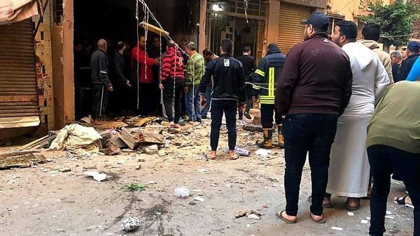 حريق محل حلويات بطنطا